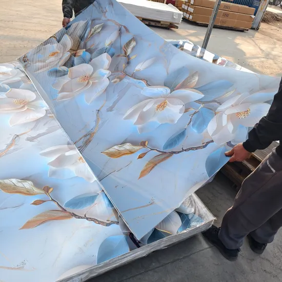 Panneau mural en marbre imperméable de 3 mm, 4 x 8 pieds