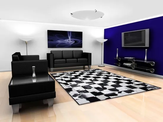 Tapis en cuir véritable Cowhide Patch Works