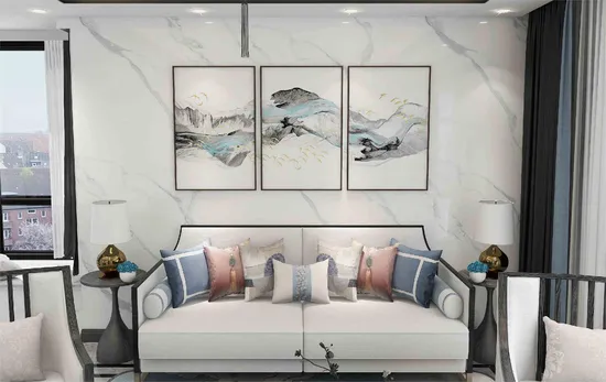 Revêtement mural en PVC UV de haute qualité, alternative décorative au marbre