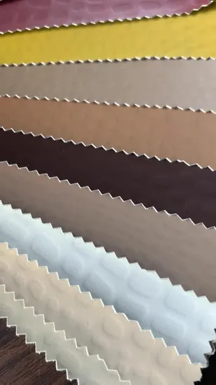 Cuir synthétique en silicone et PU pour meubles et vêtements