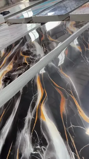 Panneau mural en PVC marbré UV à impression numérique