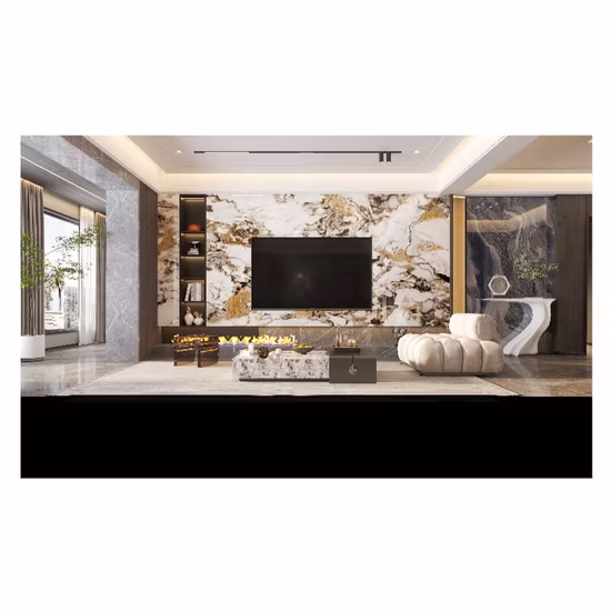 Matériau de construction ignifuge BPC Matériau de décoration Panneau mural